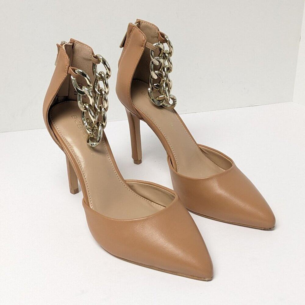 BCBGeneration Haindi-3 Pumps, Tan Leather, Women's 7